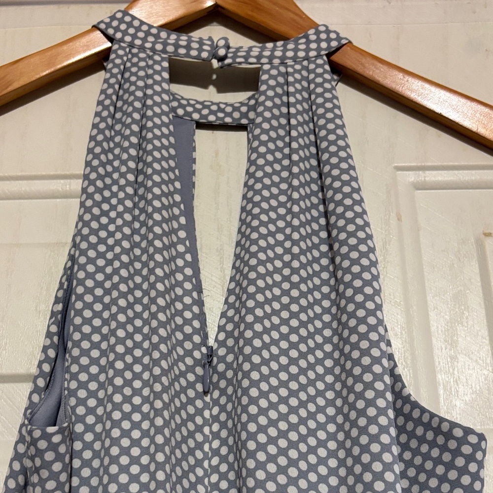 Express Black and White Geometric Backless Dress - Picture 3 of 6